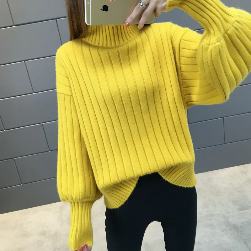 Women Sweater With Buttons Long Sleeve Striped Knitted Ladies Spring 2019 New Arrival Cotton Sweaters Female Luxury high quality | Женская