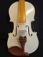 guarneri style white colors 5 strings electric acoustic viola 15 16