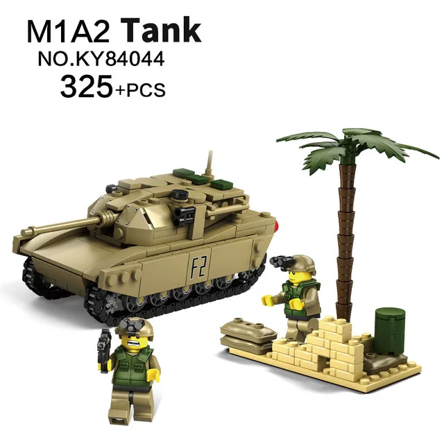 84044 No Box KaZi строительные блоки модель военный Мамонт M1A2 T90 Танк DIY транспортное средство 33 метод сборки совместимые блоки для детей игрушки - Цвет: 84044 No Box