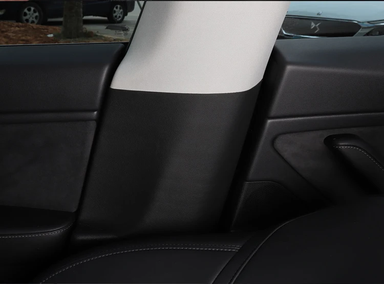 LUCKEASY for Tesla Model 3- Invisible Car door Anti Kick Pad Protection Side Edge Film Protector Stickers