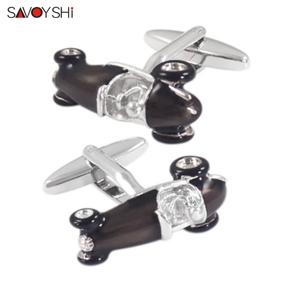 

SAVOYSHI Fashion Racing model Cufflinks for Mens Shirt Cuffs High Quality Novelty Red Black Car Cuff links Brand Jewelry Gift