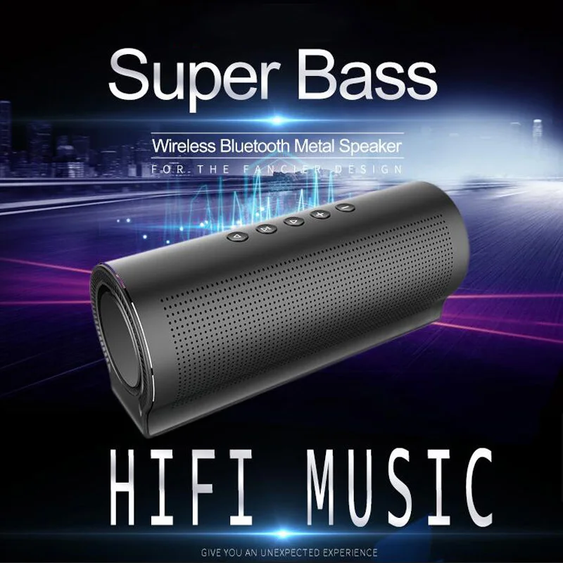 HIFI бас 20 Вт Bluetooth металлический динамик 5 шт. звуковые блоки 3D стерео портативный