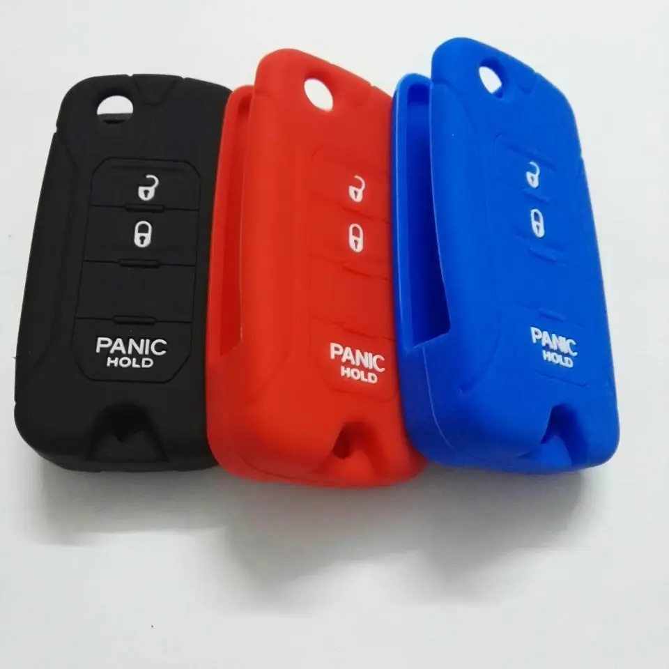 Силиконовый чехол для дистанционного ключа-Брелока Для Jeep RENEGADE ключа с кнопкой 3/2