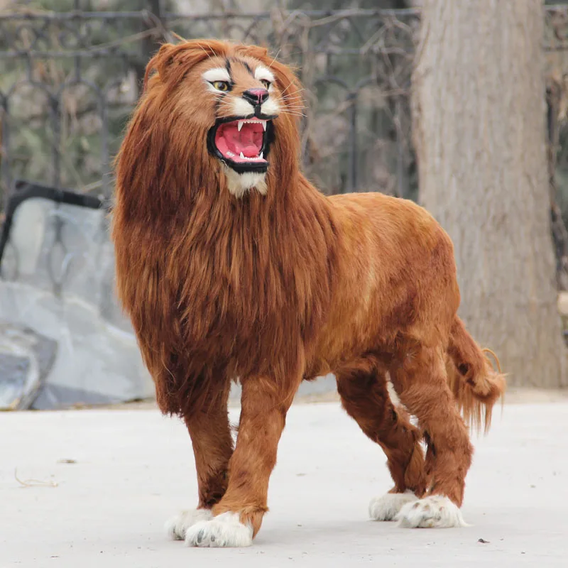 Lifesize realistic lion / Lion decor vivid ideal as garden or shop decoration | Дом и сад