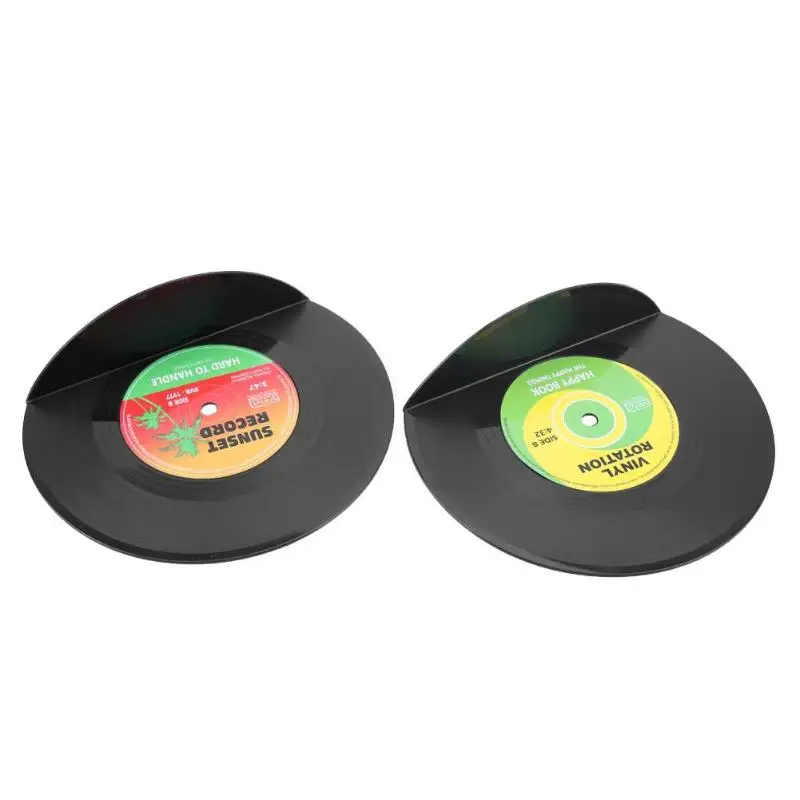 2pcs Vinyl Record Shaped Book Shelves Holders School Office Gifts Fashion Book Stand