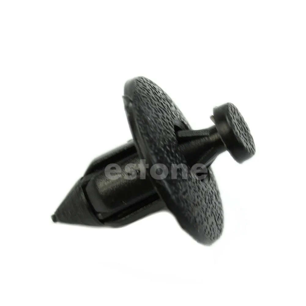 

New 50pc 8mm Plastic Rivet Fastener Mud Flaps Bumper Fender Push Clip for Nissan