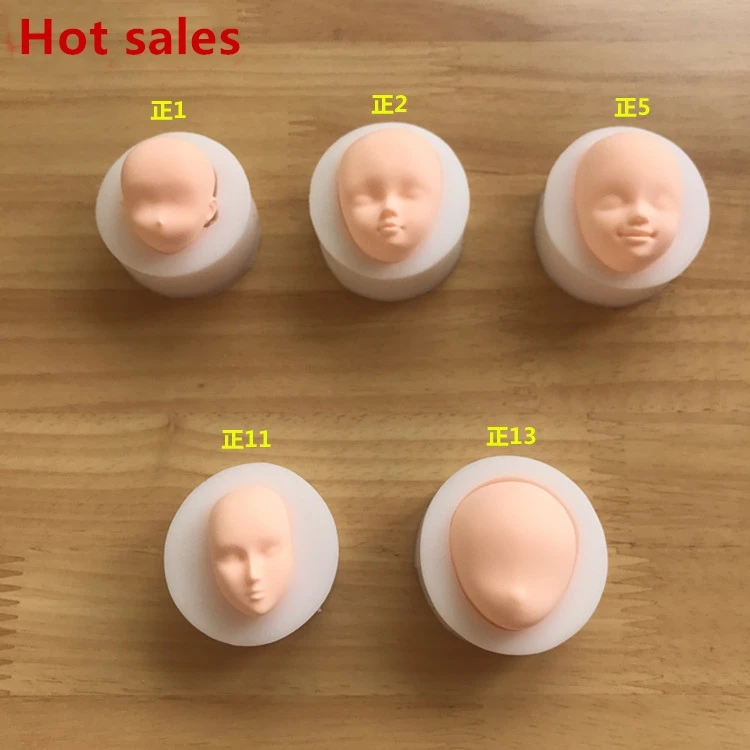 1pcs 3D Baby Face Soft Clay Mold Tools Silicone Cake Chocolate Candy Baking Fondant Decorating | Дом и сад