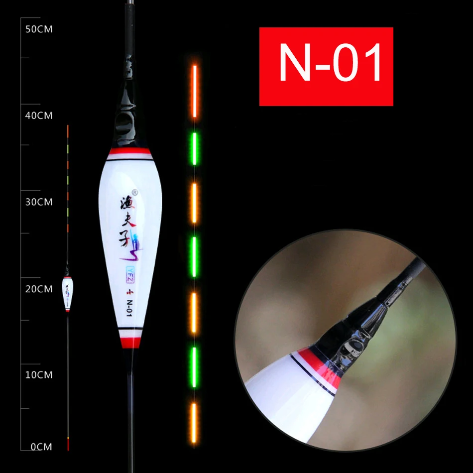 Funhe рыболовный поплавок с батареей светящиеся поплавки высокая яркость