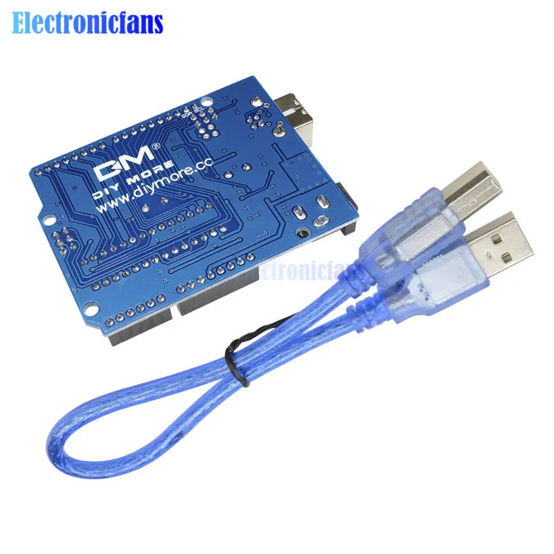 Макетная плата UNO R3 ATmega328P CH340G CH340 микроконтроллер зуммера ATMEGA16U2 3 В 5 в постоянного