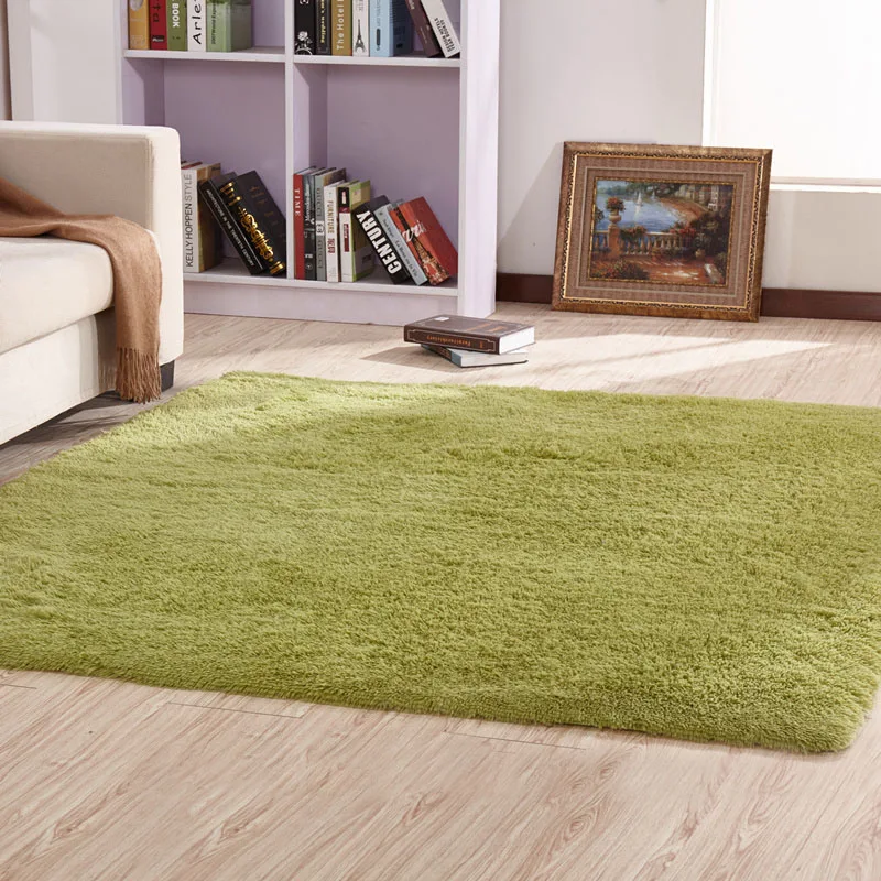 Green Carpet Ультра мягкий Противоскользящий ковер для гостиной, современный большой коврик для детской спальни, домашний декор, толстые коврики, домашние коврики, зеленый, красный, розовый - Цвет: Green Carpet