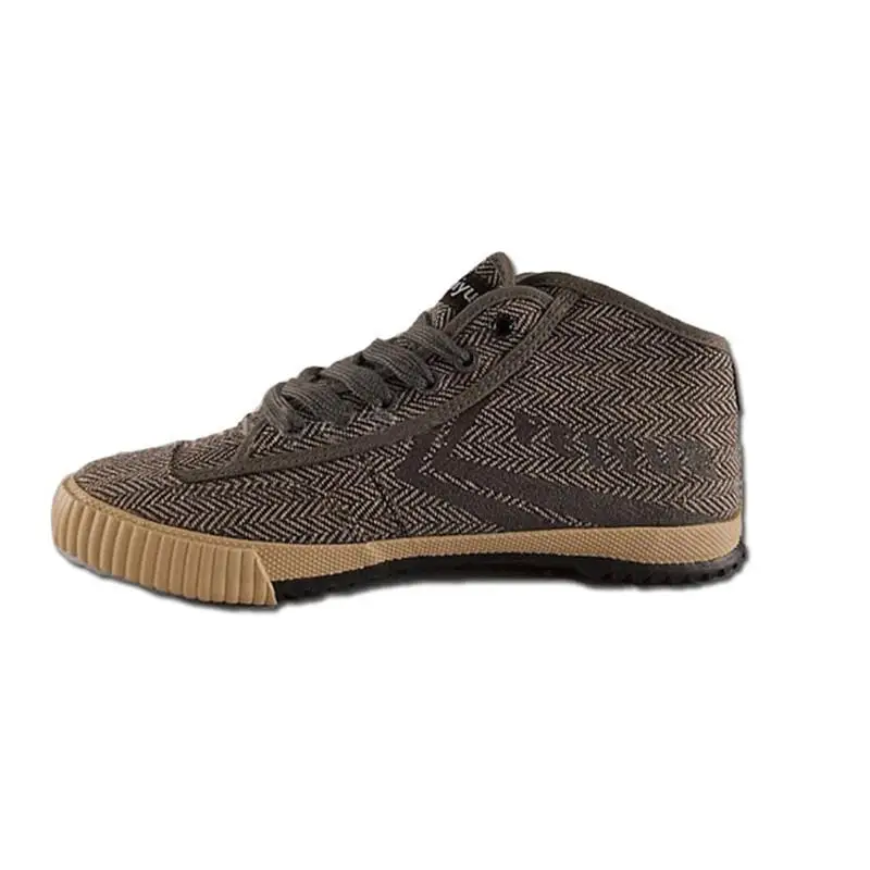 Feiyue/обувь; skfeiyue; Новинка; рыцарская обувь для боевых искусств; Серые кроссовки; обувь для кунг-фу; Вулканизированная парусиновая обувь для мужчин и женщин - Цвет: Brown shoes