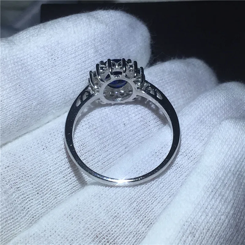 Choucong изящное Ювелирное кольцо Диана 2ct AAAAA Циркон 100% Настоящее серебро 925 пробы