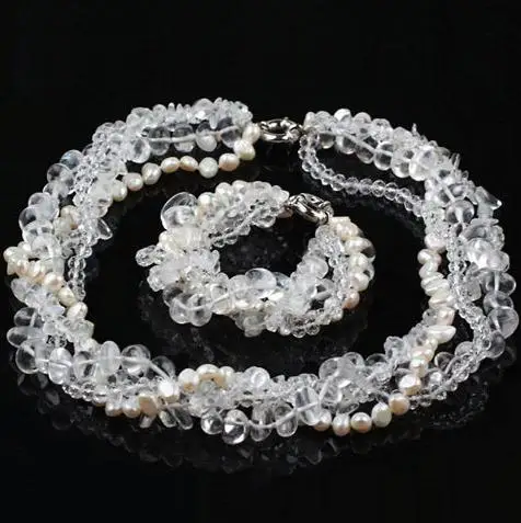 Очаровательные жемчужные украшения белый цвет в форме барокко с жемчугом