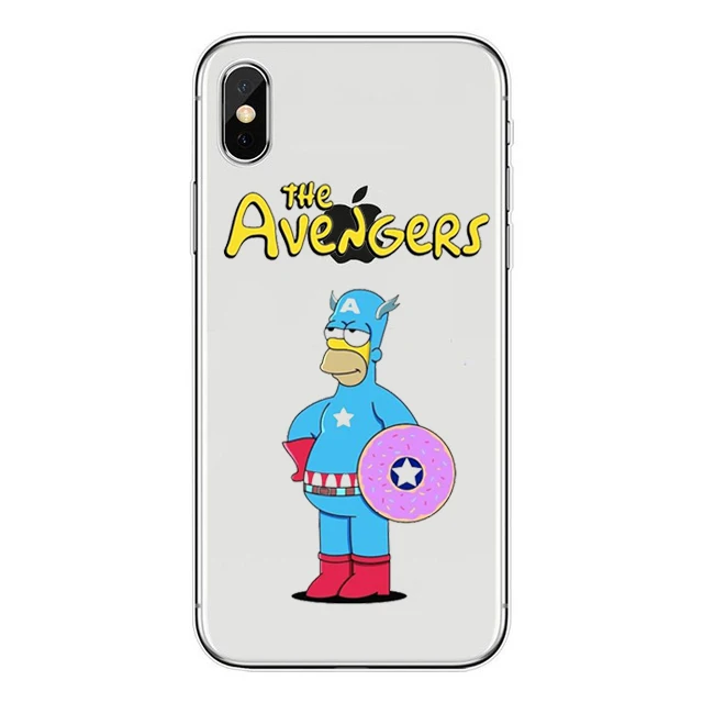 Homer J. Simpson Силиконовый мягкий прозрачный чехол для телефона iPhone X XS MAX XR 6 6s 7 8 plus SE 5S 5 Барт Симпсон задняя крышка чехол