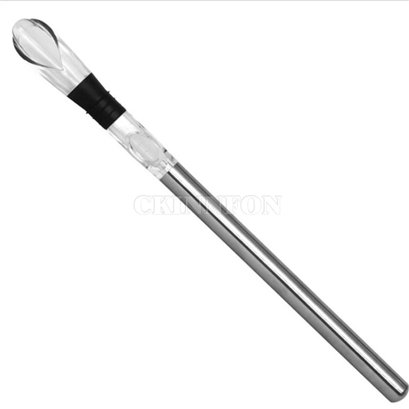 200Pcs/Lot Stainless Steel Barware Wine Pourer With Chill Rod Bottle Coolers Chiller Stick Spout Aerator | Дом и сад