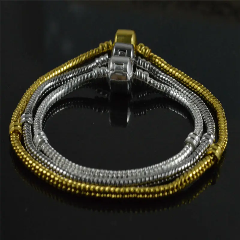 Бесплатная доставка 2 подарочные бусины модная цепочка под змеиную кожу 3 мм