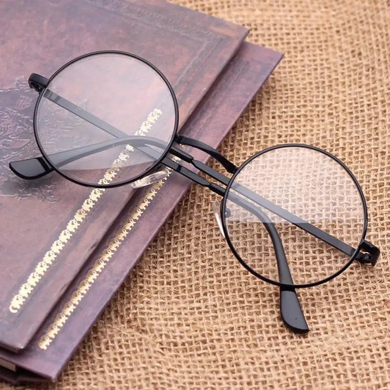 Очки с бесцветным стеклом круглые золотой оправой|plain glasses women|plain glassesglasses women |