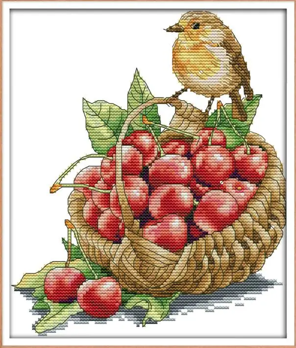 DA132 Серия Joy Sunday Birds наборы для вышивки крестом 11CT печатная ткань 14CT холст DMC Счетный крест nkf вышивка рукоделие - Цвет: DA132