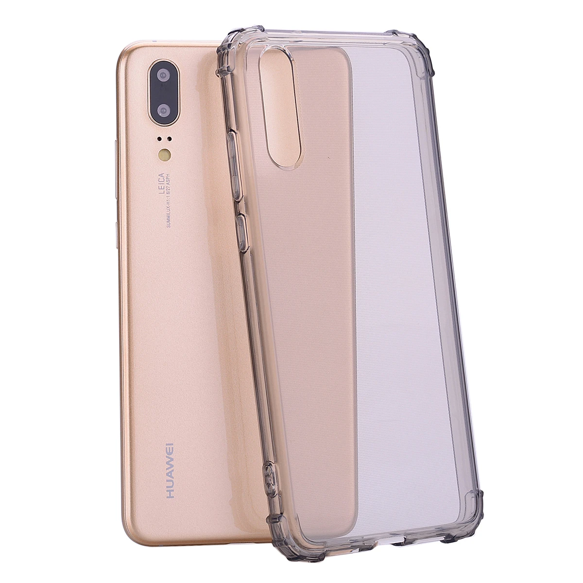 Ультра тонкий Ясно Прозрачный чехол из термополиуретана и силикона для huawei p20