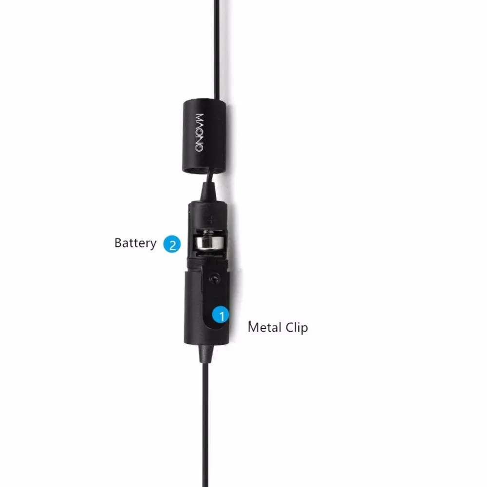 Микрофон петличка MAONO XLR многонаправленный конденсаторный микрофон с креплением