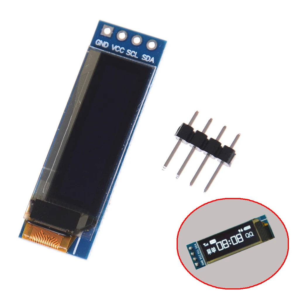 0 91 дюймов 128x32 IIC I2C белый/синий осид ЖК дисплей Дисплей IC DC 3 V 5 Для Arduino 1 шт. DIY