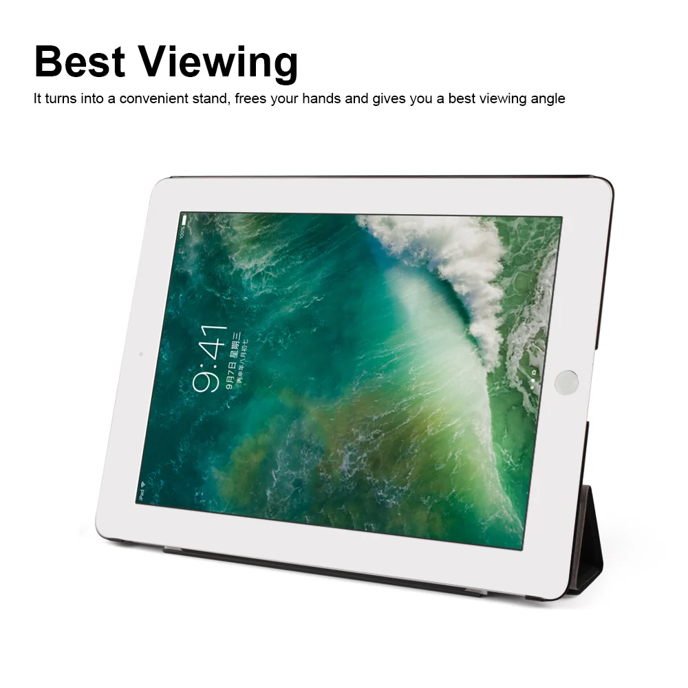 Чехол накладка из искусственной кожи Batianda тонкий складной магнитный передний