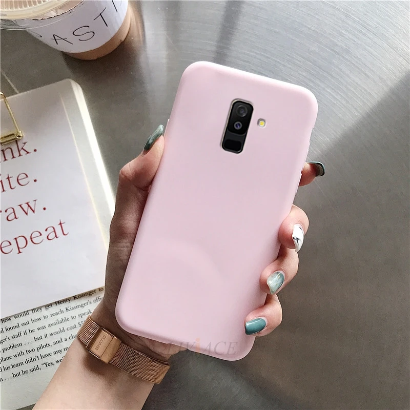 Силиконовый чехол для мобильного телефона ярких цветов для samsung galaxy a8 a6 plus j8 j6 j4 plus j2 core мягкий чехол из ТПУ