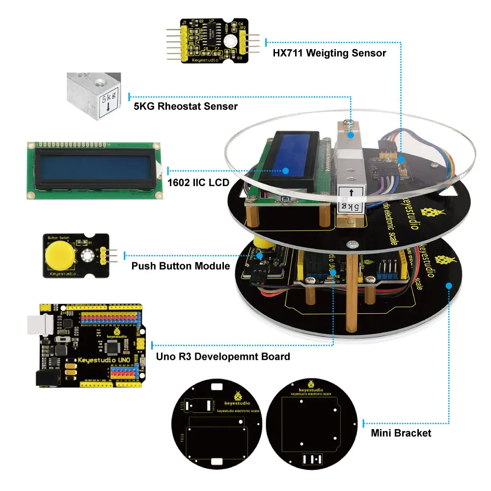 Keyestuido DIY Электронный стартовый набор для Arduino обучающее программирование на