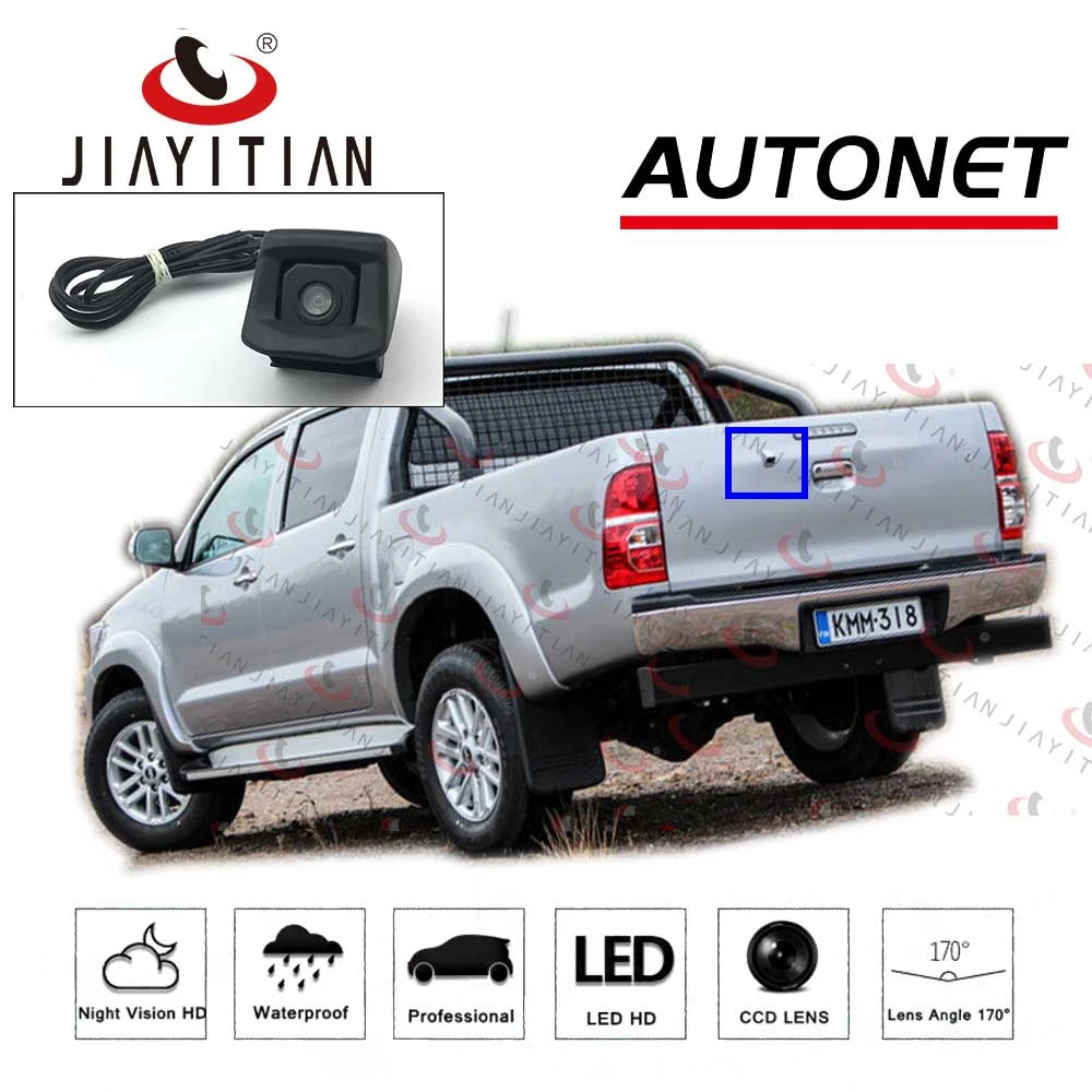 JIAYITIAN камера заднего вида для Toyota Hilux Vigo pickup 2012 2013 CCD/камера заднего вида с отверстием OEM