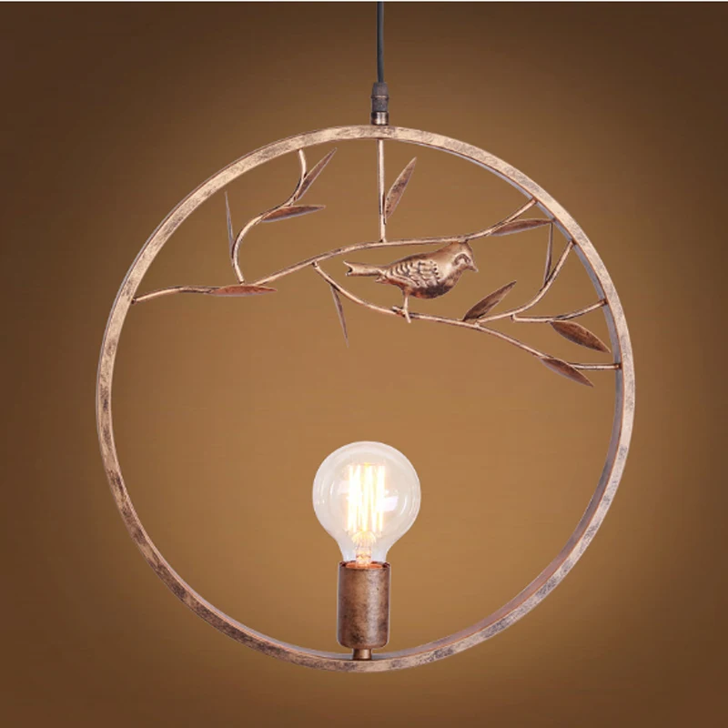 Offerte Lampadari In Stile Industriale Retrò Loft Personalità Creativa Soggiorno Sala Da Pranzo Bar Lampadari In Ferro Uccello Lampade A Testa Singola