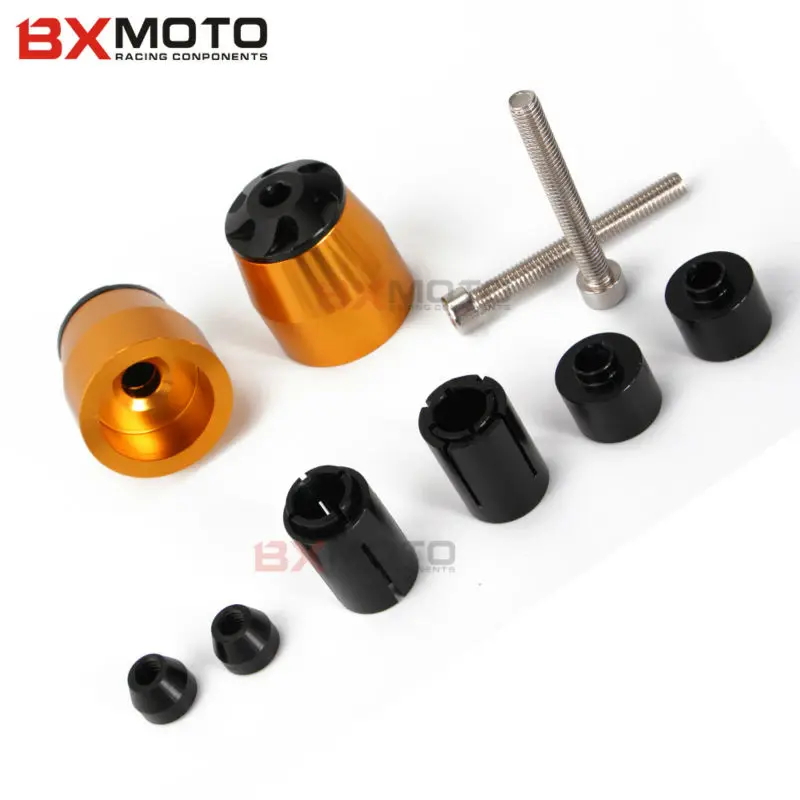 Мотоцикл с ЧПУ рукоятки Грипсы бар концы Вилки Оранжевый анти вибрации для Ktm Duke