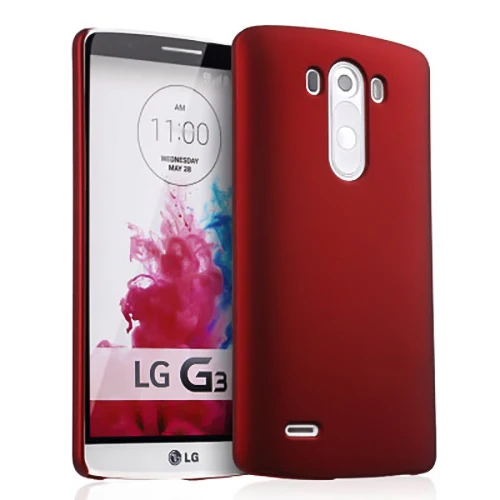 Карамельный Цвет Матовый Жесткий Пластик чехол для телефона чехол для LG Magna G2 G3 S G4 Beat мини G5 G6 K4 K8 K10 V30 Q6 плюс Q8 чехол s - Цвет: Red