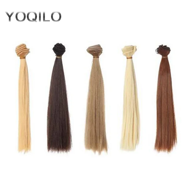 

12PCS/LOT Doll Accessories Synthetic Fiber DIY BJD Wig Hair Doll 25CM