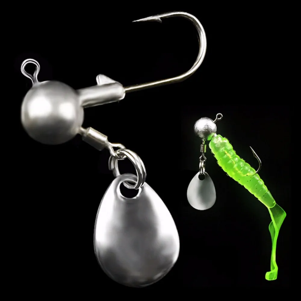 5 шт. Lead Jig Head одинарные крючки Спиннер Anzol Pesca для рыбалки на карпа вертлюги