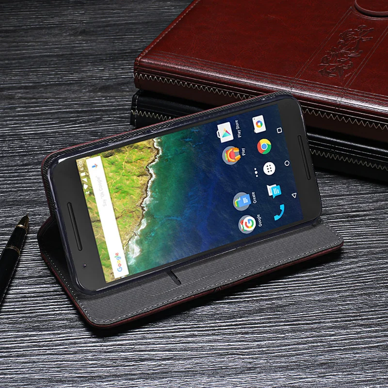 Чехол для huawei Nexus 6 P Высококачественная крышка Ретро Флип кожаный чехол делового