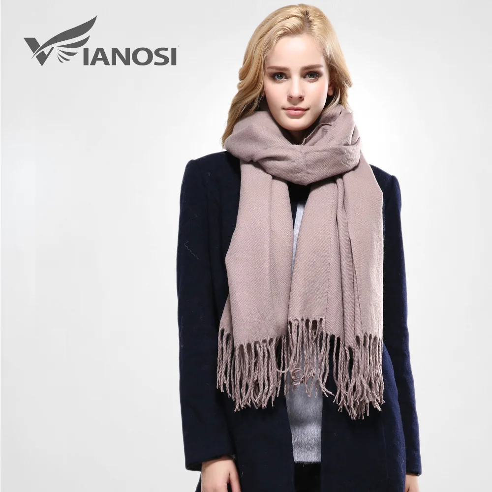 [VIANOSI] 2016 Новый Бренд Шарф Зимний Шарфы женские Шерсть Твердые Лучшее Качество