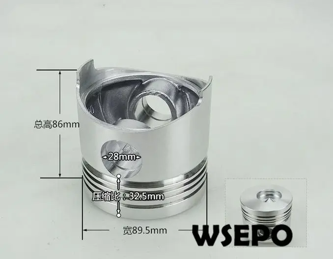 Качество OEM! Поршень (тип прямого впрыска) для 4-тактного небольшого дизельного