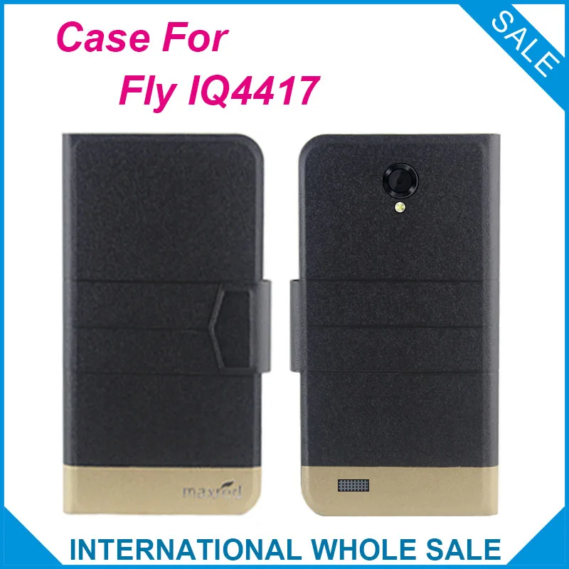 5 Colors Hot!Fly IQ4417 Case High quality Top new style flip leather case For Fly Quad ERA Energy 3 | Мобильные телефоны и