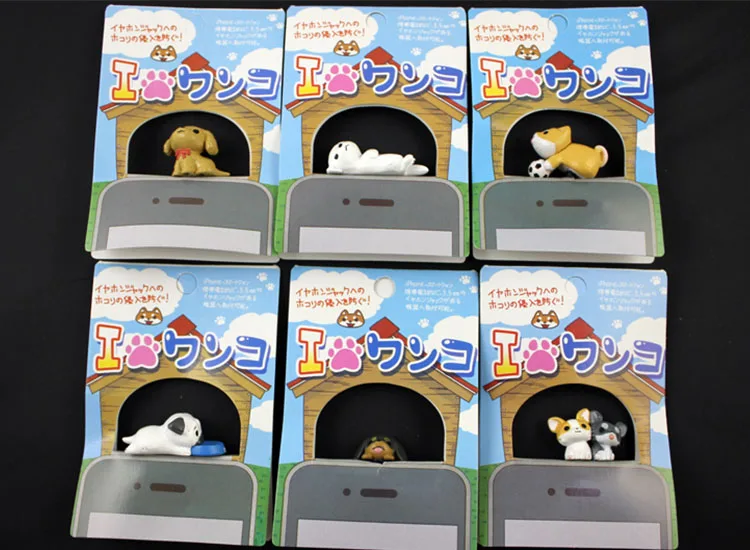 Оптовая продажа 20 шт./лот с упаковкой Такса никонико собака заглушка от пыли для