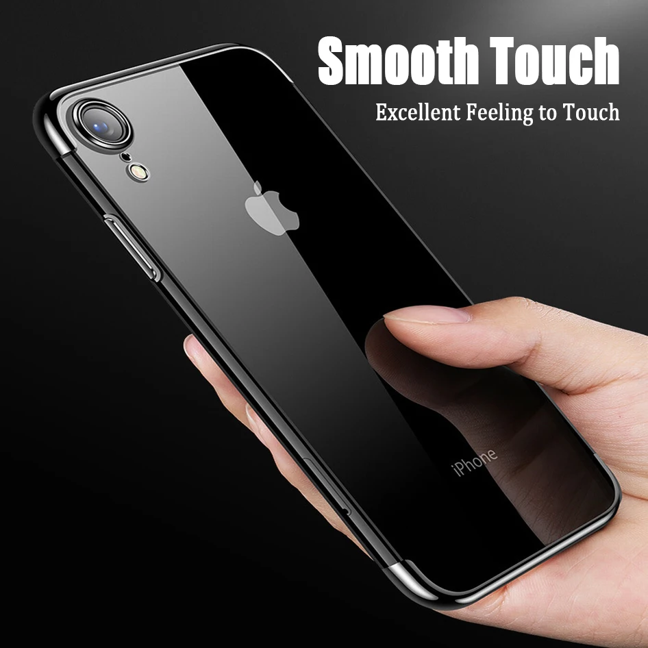 Прозрачный силиконовый чехол-бампер KEYSION для iPhone XR XS Max X 8 7 Plus 6s | Мобильные