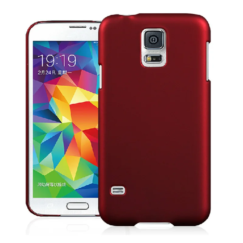 Матовый чехол для Galaxy S5 с жестким кликом Samsung SV I9600 5 1 &quotУФ противоскользящая