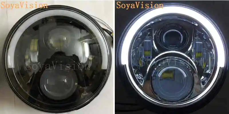 Аксессуары для мотоциклов Honda головной светильник для Honda CB400 CB500 CB1300 Hornet 250 600 900 VTEC/VTR 250 " светодиодный головной светильник - Цвет: as picture