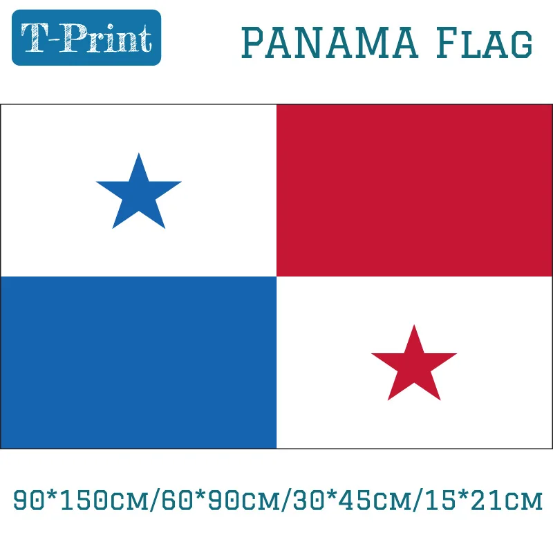 

15*21cm 90*150cm 60*90cm Panama National Flag For World Cup / National Day / Home Decoration 30*45cm Car Flag
