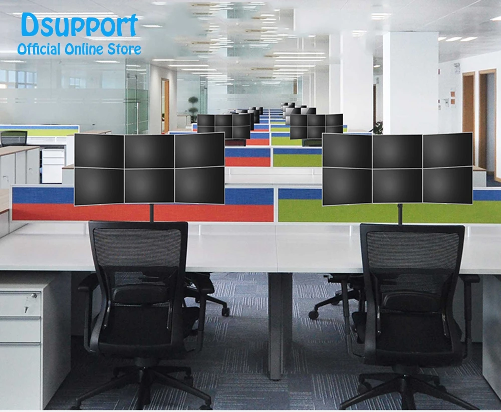 Шестирычажный ЖК дисплей LED кронштейн для монитора монтируемый в стол