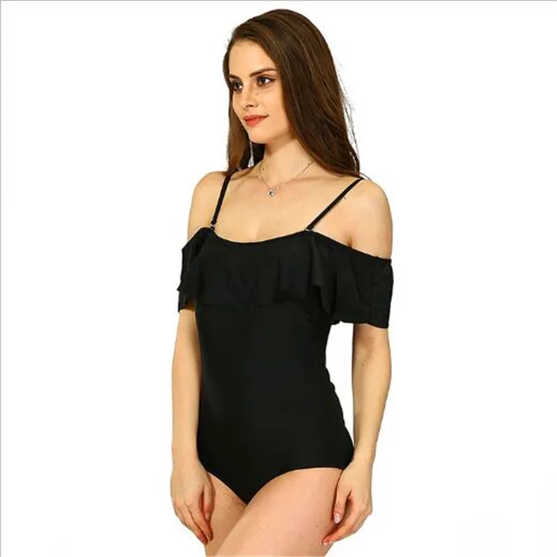 2017 Sexy Кружева Рюшами One Piece Купальники Боди Push Up Женщины Купальник Стринги