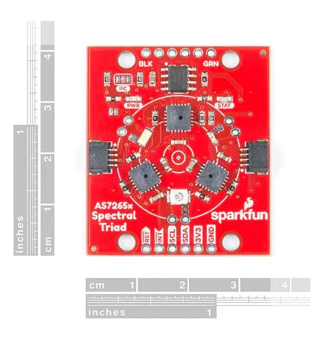 1 шт. х триадная спектроскопия датчик макетная плата AS7265x(Qwiic