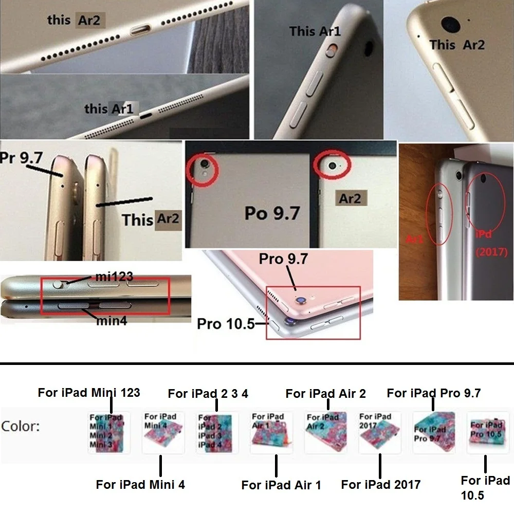 Кожаный чехол с подставкой для iPad Air 1 2 3 4 Mini Pro 9 7 10 5 2017|ipad mini 1|ipad miniipad |