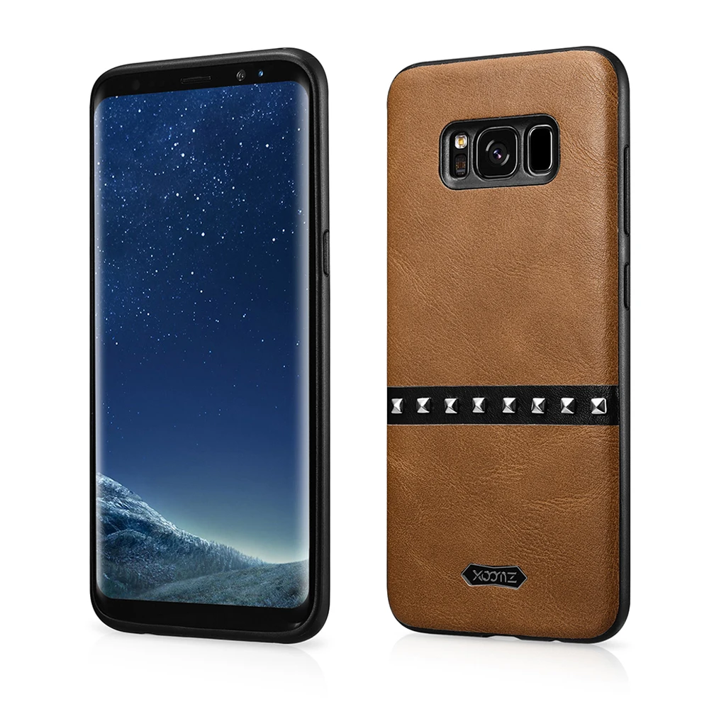 Чехол XOOMZ для Samsung S8 винтажный из искусственной кожи с заклепками чехол Galaxy