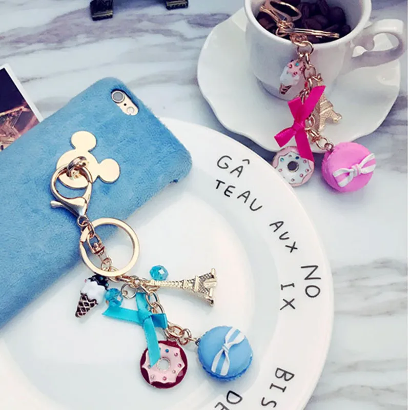 Креативный автомобильный металлический брелок в виде башни Парижа конфетный