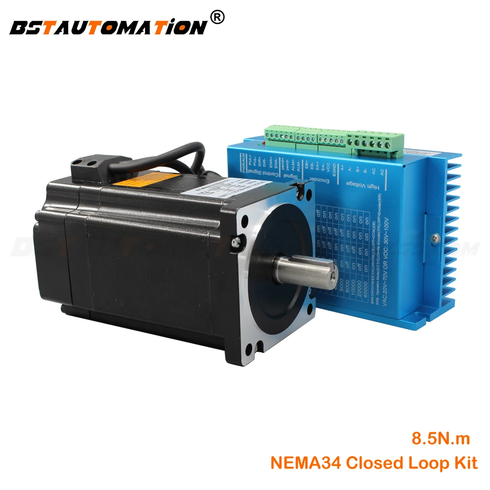 Замкнутый контур шаговый двигатель 86HB250 118B + HB860D Серводвигатель 8.5N.m (Национальная